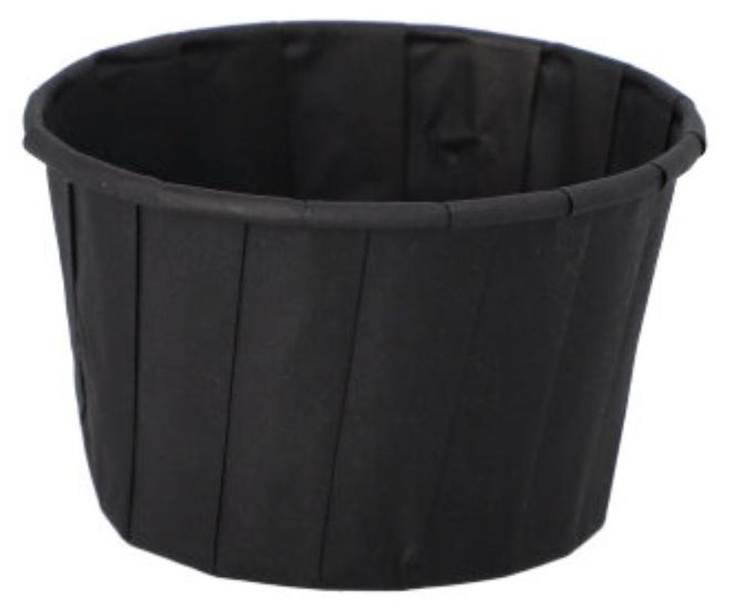 100 Dressingbecher, Papier 90 ml Ø 6,6 cm · 4,2 cm schwarz