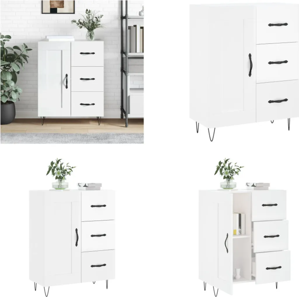 Credenza vidaXL Bianca Lucida: Trasforma il tuo Living con Stile