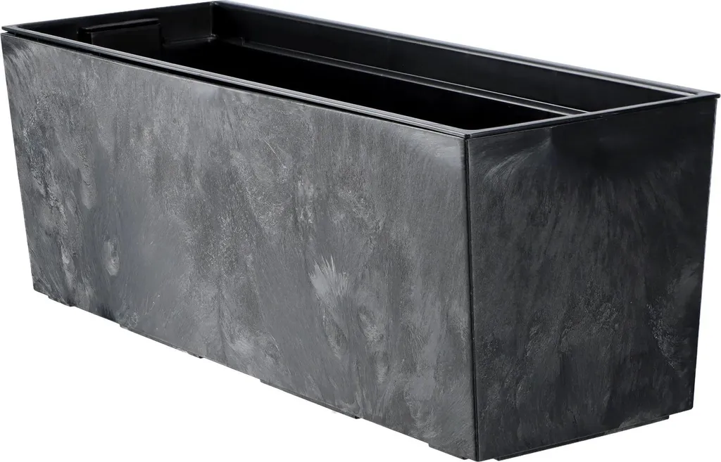 Bac à fleurs de balcon 56 cm avec réserve de plantation pour fenêtre