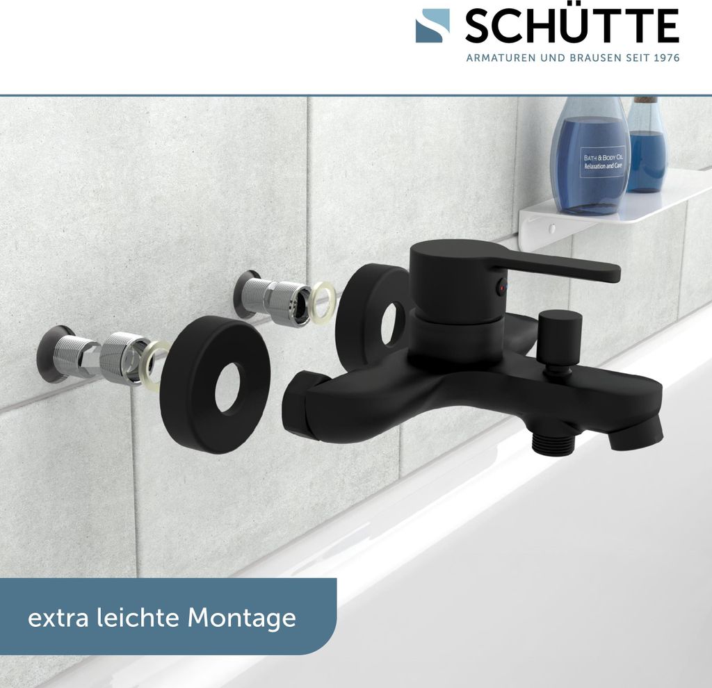 SCHÜTTE Design Wannenarmatur DENVER, Badewannenarmatur mit Produktbild 3