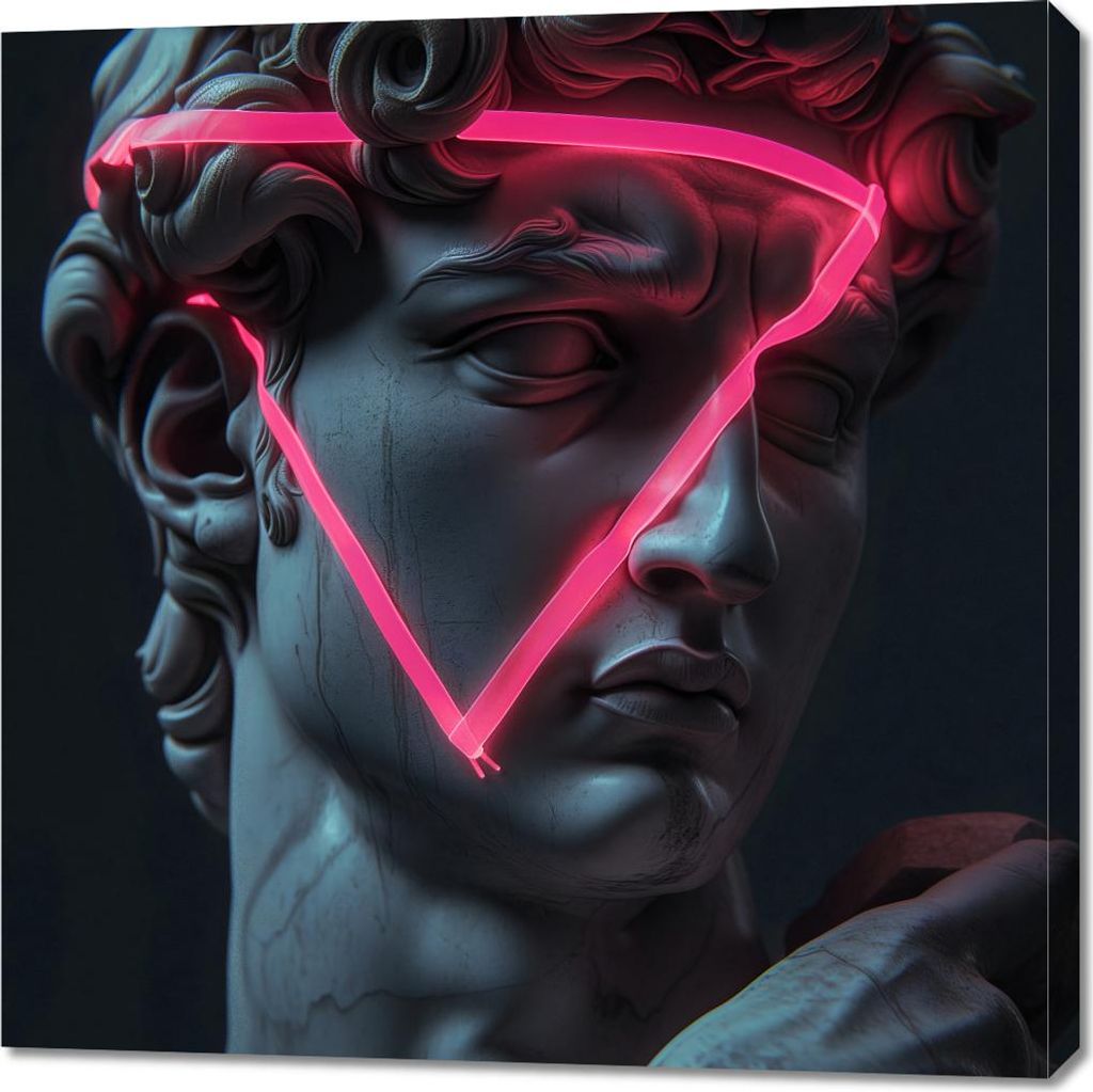 Bild 90x90cm Neon-Renaissance
