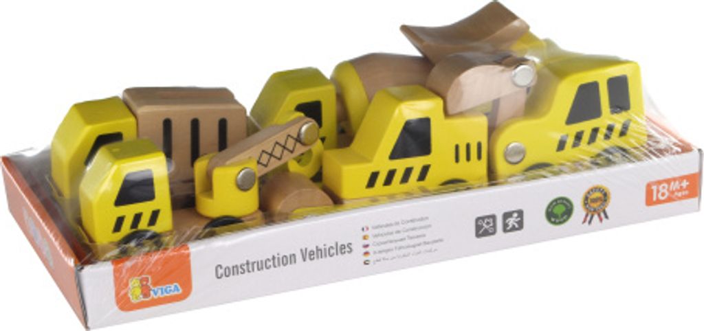 Viga Set 60 Blocchi Di Legno Per Costruzioni | Giocattolo Educativo In Legno Per Bambini 24+ Mesi, Sicuro E Atossico