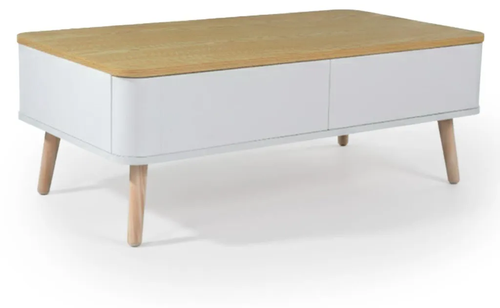 Table basse Bergen robuste et facile d'entretien style scandinave
