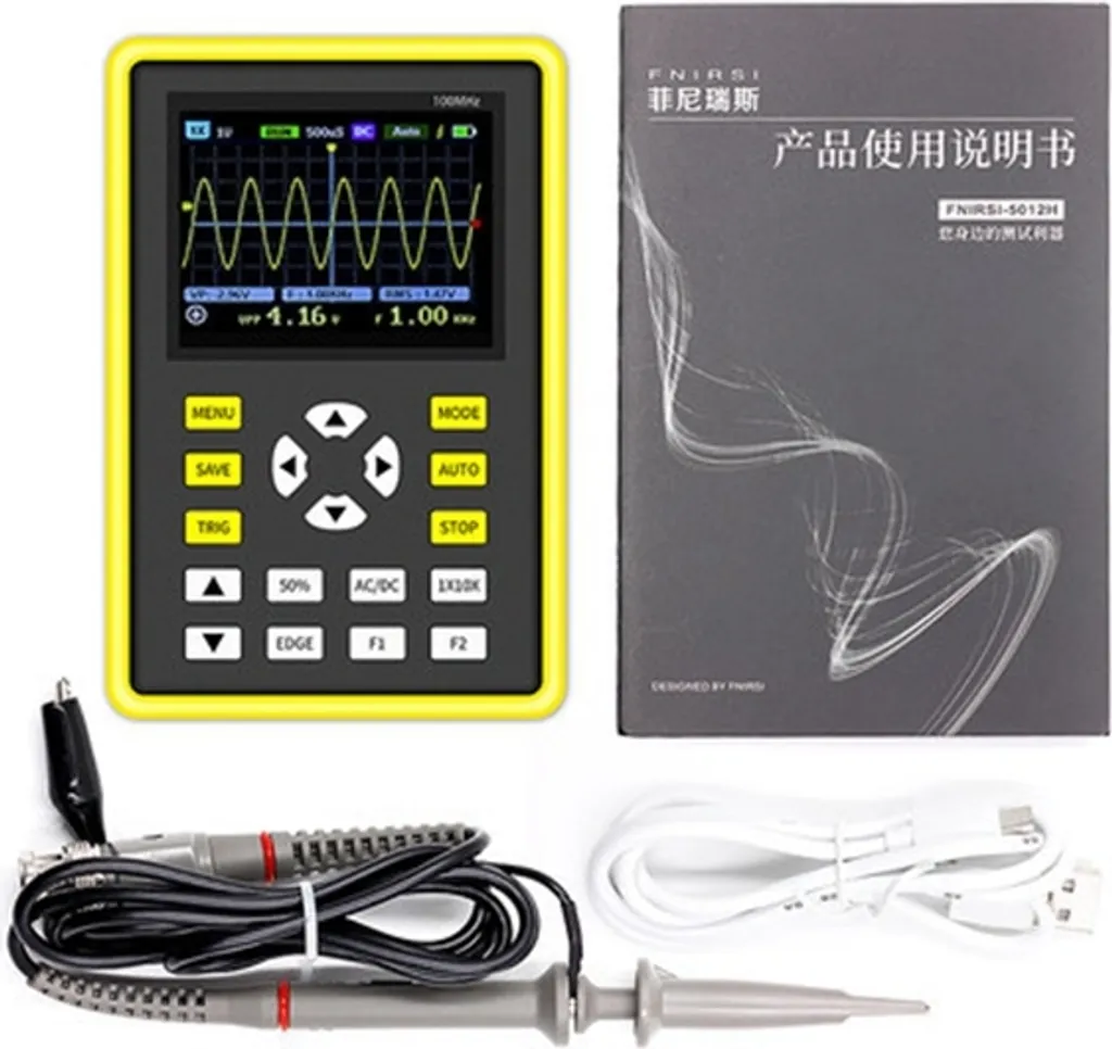 Oscilloscope 100 MHz professionnel 500 MS/s avec affichage LCD rétroéclairé - 3
