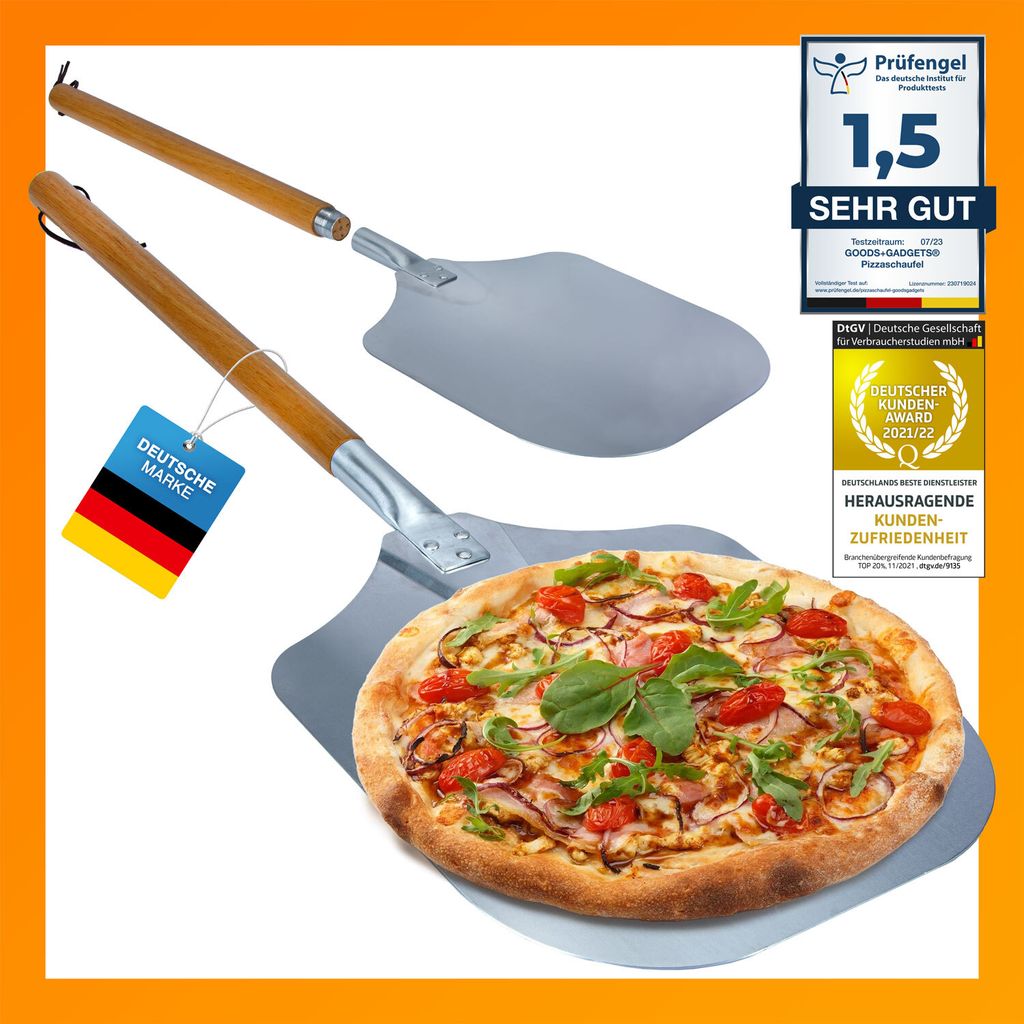 Buccia per pizza professionale - manico lungo per avvitare Immagine del prodotto 