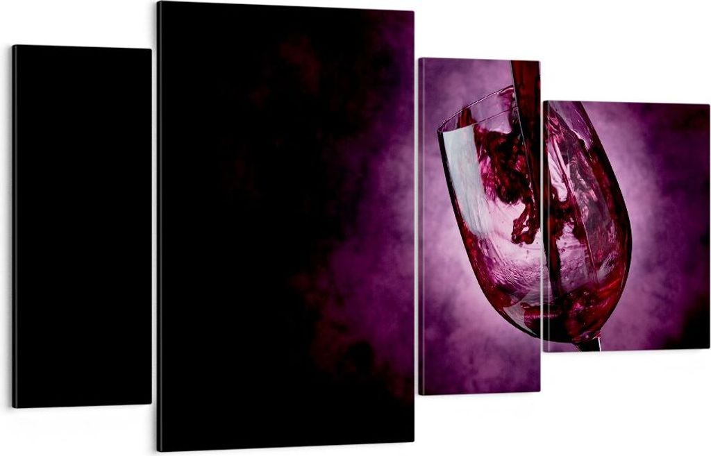 Bild auf Leinwand - Leinwandbild - Abstrakt alkohol flasche cocktail - 120x70cm - Wand Bild - Wanddeko - Leinwanddruck - Bilder - Kunstdruck - Lein...
