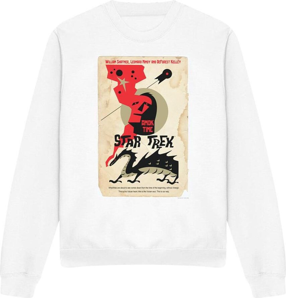 Star Trek - "The Original Series Episode 30" Sweatshirt für Herren/Damen Uni TV11566 (S) (Weiß)