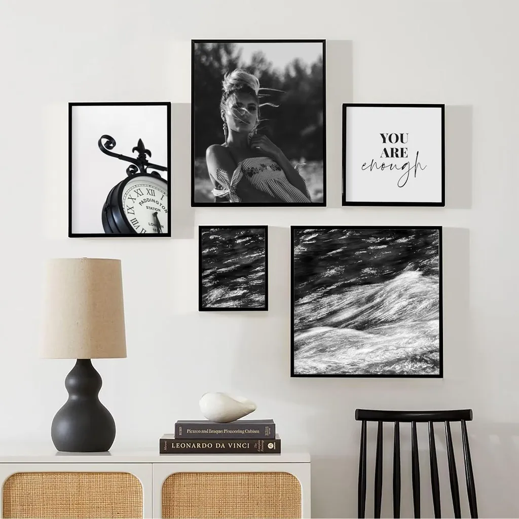 Cornice Nera A3 Legno 30x42 Set da 3 - Offerta Risparmio Decor - 2