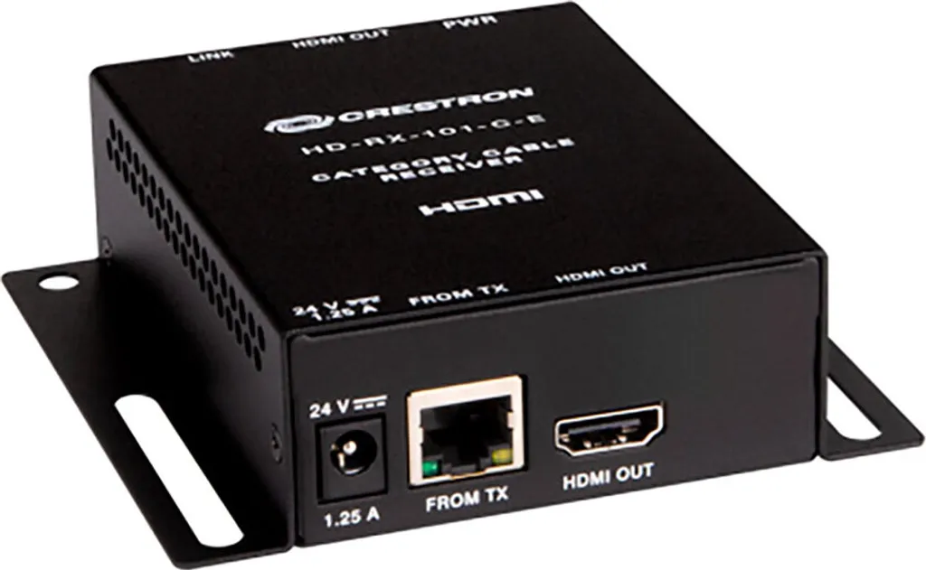 Crestron HD-RX-101-C-E Récepteur HDMI over CATx DM Lite 6509887 Noir