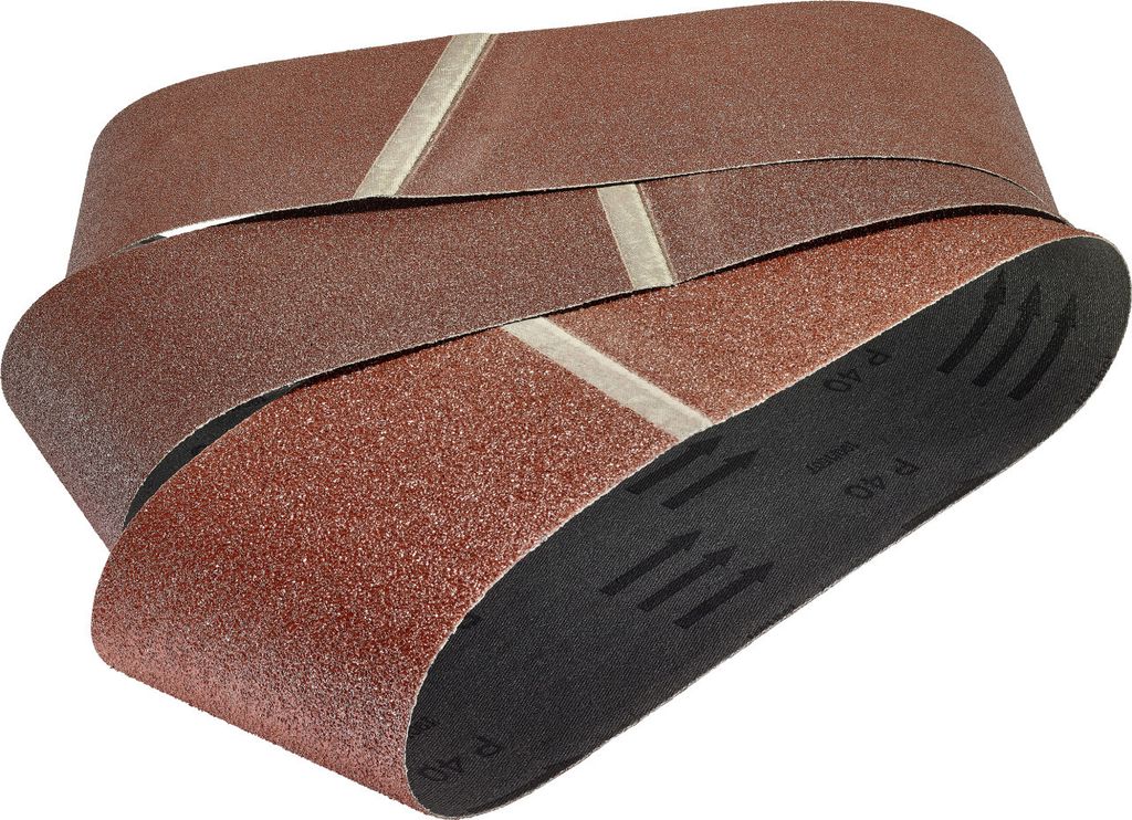 Wolfcraft Schleifbänder K40 80 120 75 x 533 mm 9-teilig Produktbild 