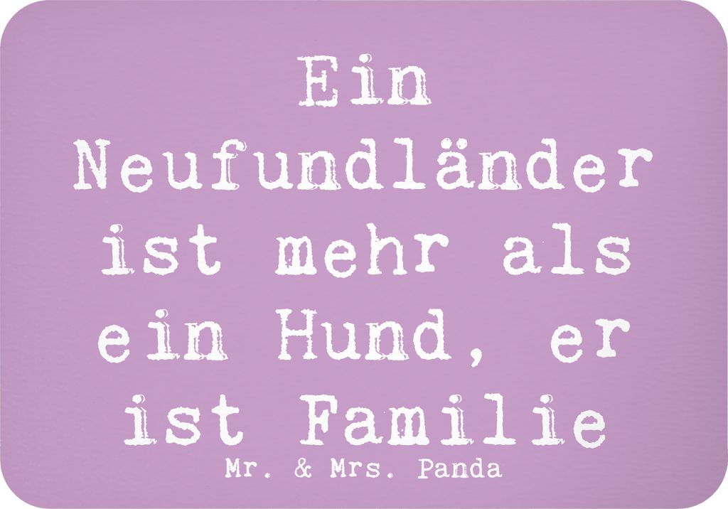 Mr. & Mrs. Panda magnet Spruch Neufundländer Familie - Lavendeltraum - Geschenk, Hunderassen Beschreibung, Hunde mit viel Energie, Pinnwandmagnet,...