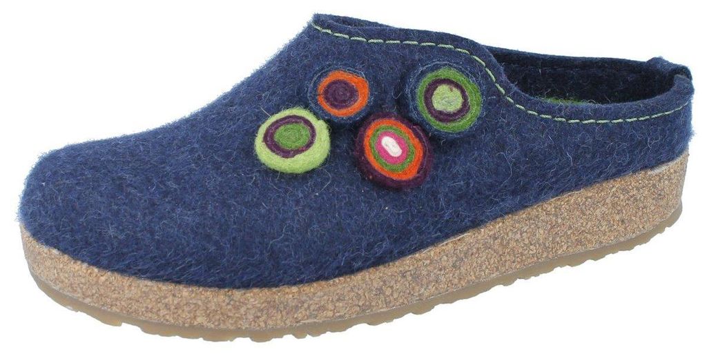 HAFLINGER Grizzly Kanon blau Wollfilz - Größe: 38 Produktbild 