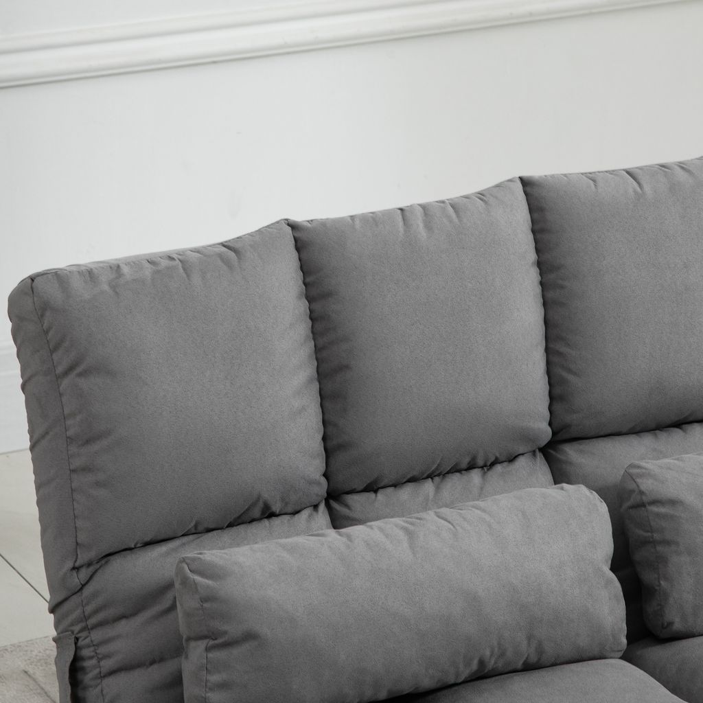 HOMCOM Bodenstuhl 2-in-1 Bodensessel Bett mit Rückenlehne 3 Produktbild 8