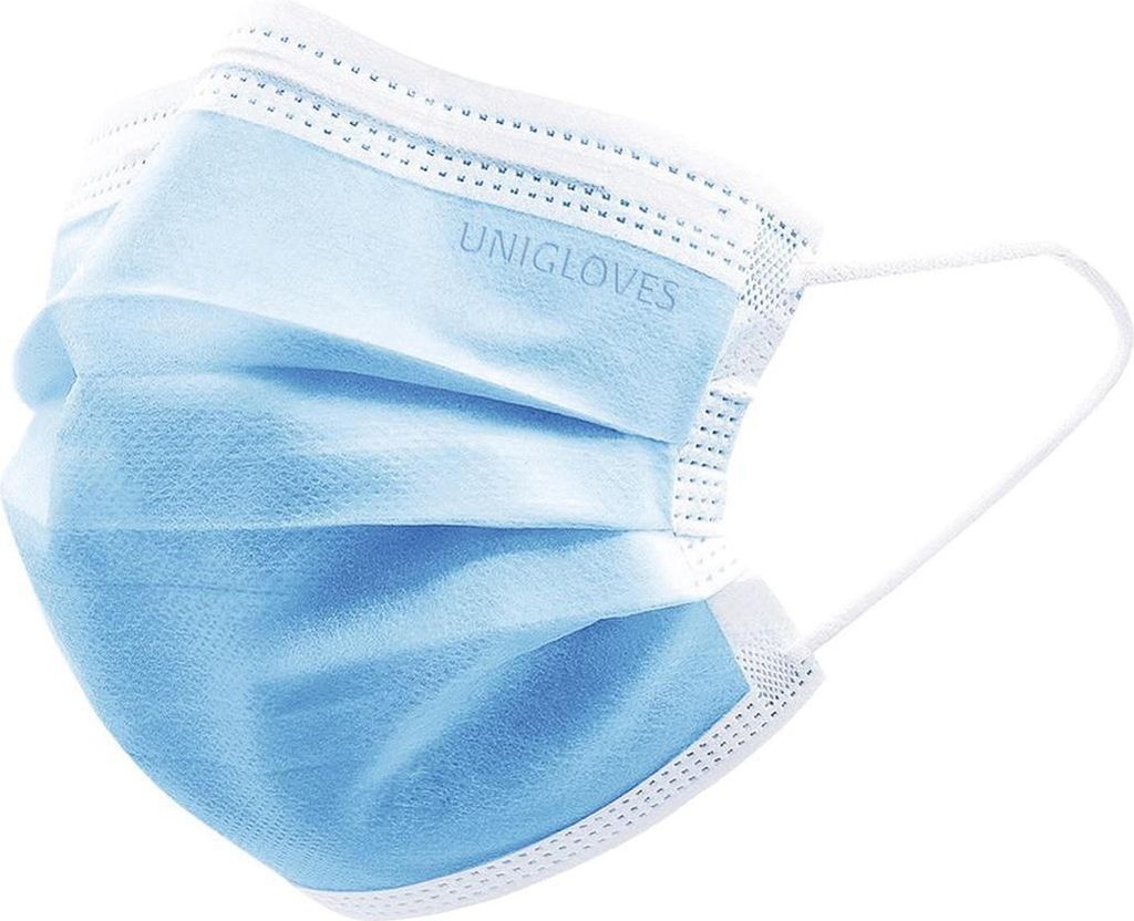 OP- Mundschutz Profil Plus - 500 Stk - blau - medizinischer Mundschutz Typ II R