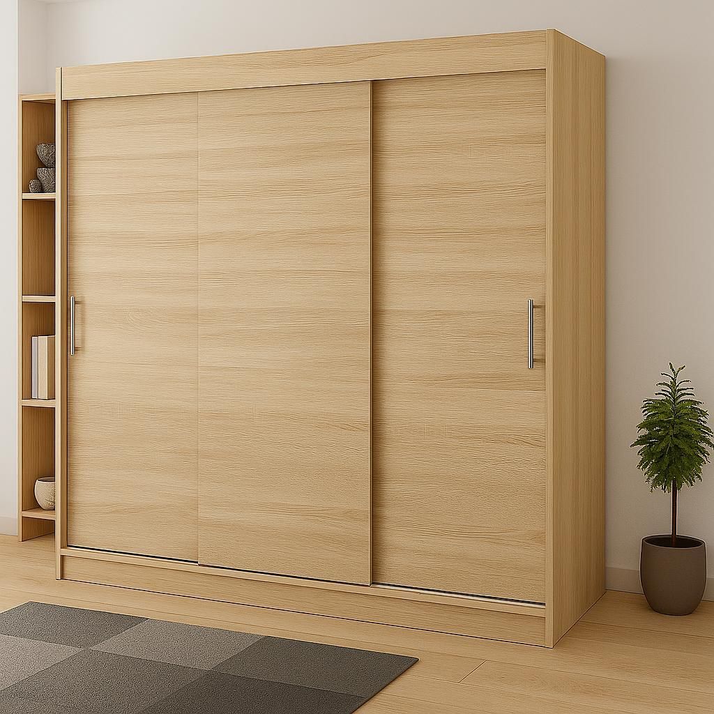 Szafa 3-drzwiowa przesuwna RIO-2 180x215cm dąb sonoma - Zdjęcie produktu 
