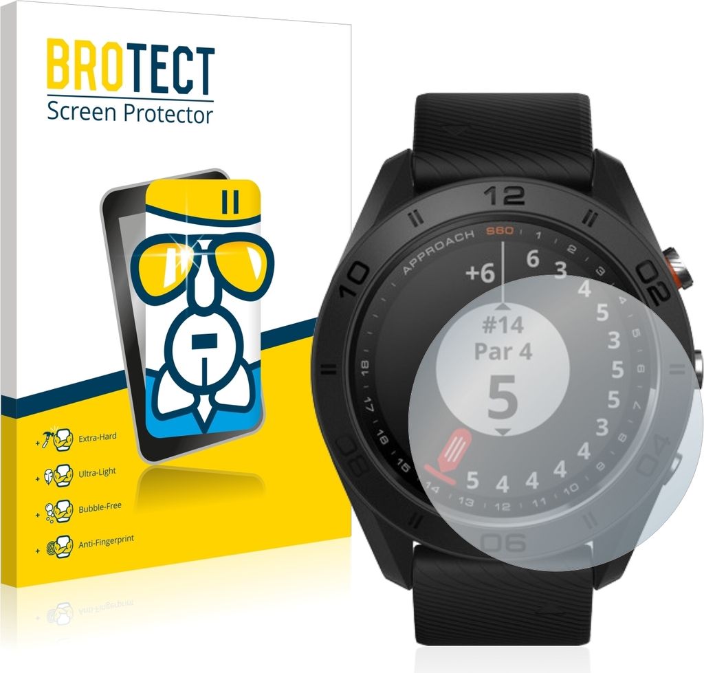 BROTECT Schutzglas für Garmin Approach S60 Schutzfolie Panzer Folie Glas Display Schutz klar
