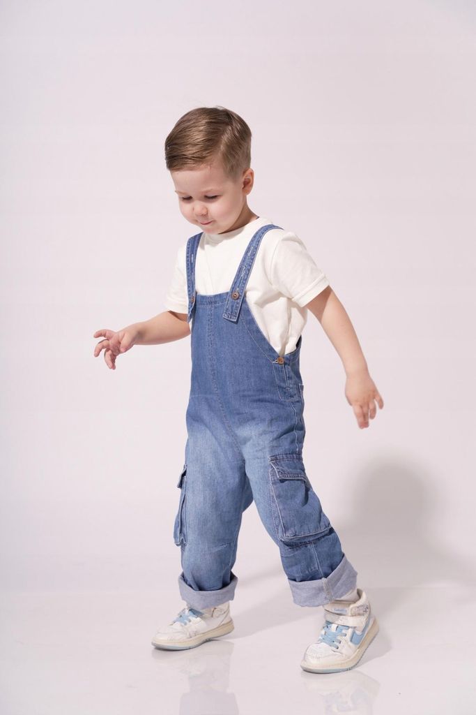 Elastische Jeans Für Kinder - Dunkelblau - Größe 92 - Uni - Baumwolle