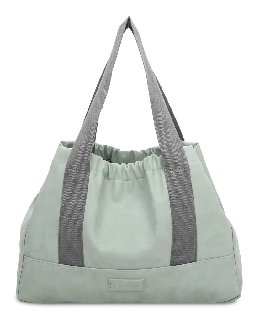 Sac à épaule Vintage Poppi07 Lime vert en similicuir souple et léger