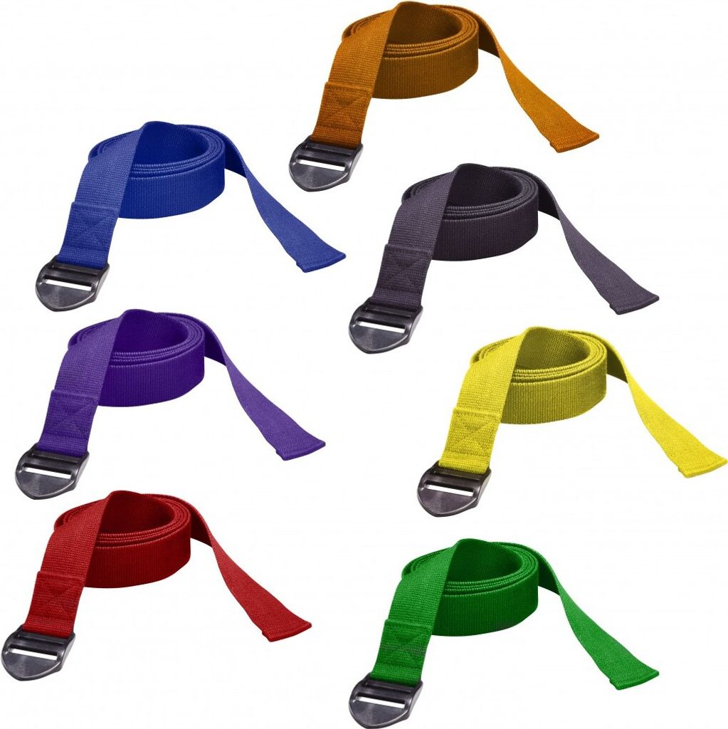 Trendy Yoga Gurt / Yogagurt 190 x 4 x 0,2 cm, verschiedene Farben, Farbe:blau