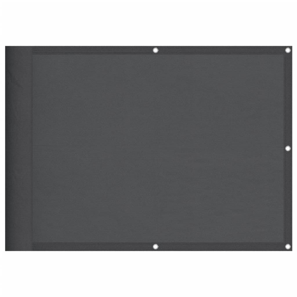Balkon-Sichtschutz Anthrazit 75x700 cm 100 % Polyester-Oxford