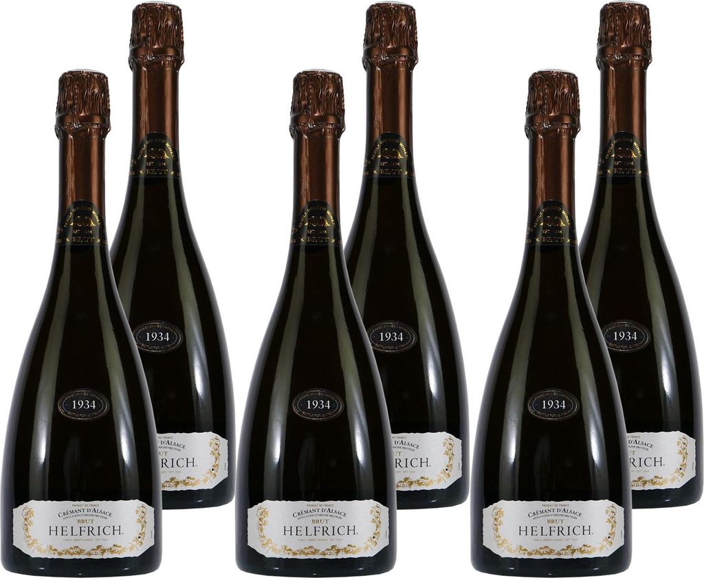 Crémant d'Alsace HELFRICH -trocken- (6 x 0,75L) Produktbild 
