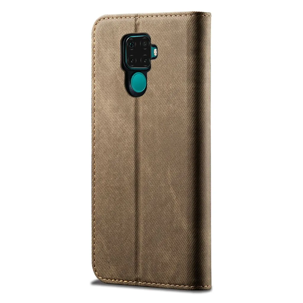 Cover Portafoglio Huawei Mate 30 Lite Pelle Khaki | Sottile e Robusta - 3