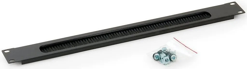 Pannello Passacavi Triton 1U con Spazzola BK | Rack 19 per Server