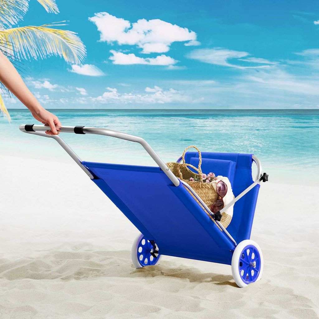CASARIA® Sonnenliege Klappbar mit Dach Strandliege mit Produktbild 4