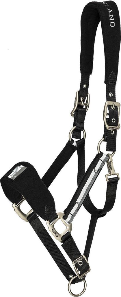 Kingsland Halfter mit Fleece Classic Black Cob