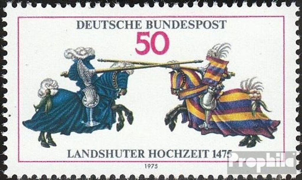 Briefmarken BRD (BR.Deutschland) 1975 Mi 844 (kompl.Ausg.) FDC 500 Jahre Landshuter Fürstenhochzeit