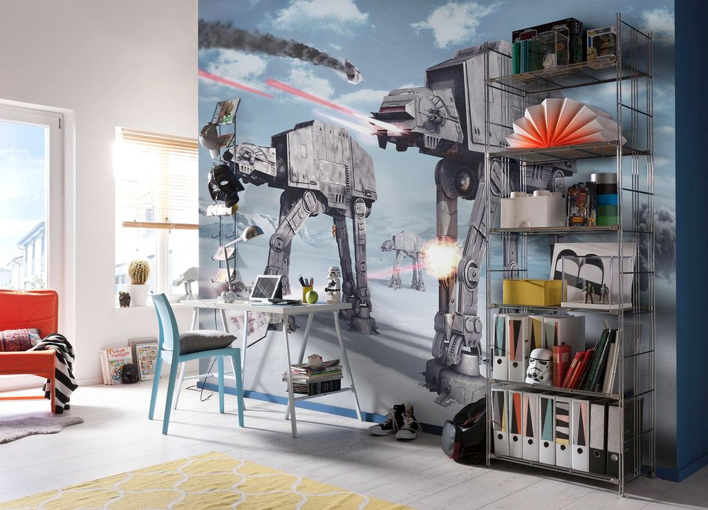Komar Vlies Fototapete - STAR WARS Battle of Hoth - Größe: 400 x 260 cm (Breite x Höhe) - 8 Bahnen