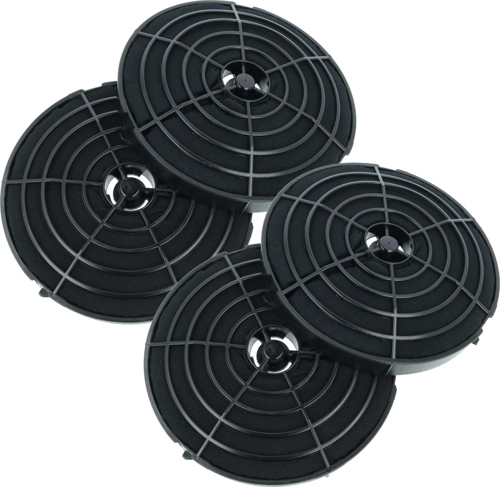 vhbw 4x Aktivkohlefilter kompatibel mit Ikea 203.891.46, 205.217.06, 205.269.97, 302.446.24, 203.889.86, 20244629, 20388986 Dunstabzugshaube - 17,8 cm