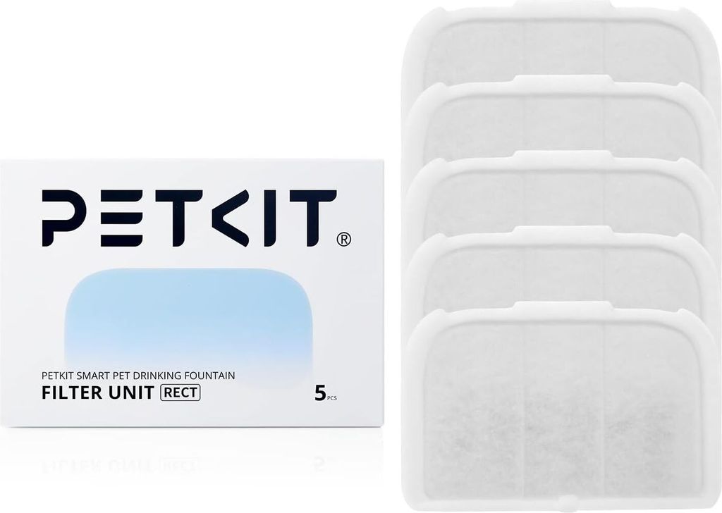 PETKIT - EVERSWEET MAX Filter,Aktivkohle, Hocheffiziente Filtration,5pcs für Katzen Hunde Trinkbrunnen