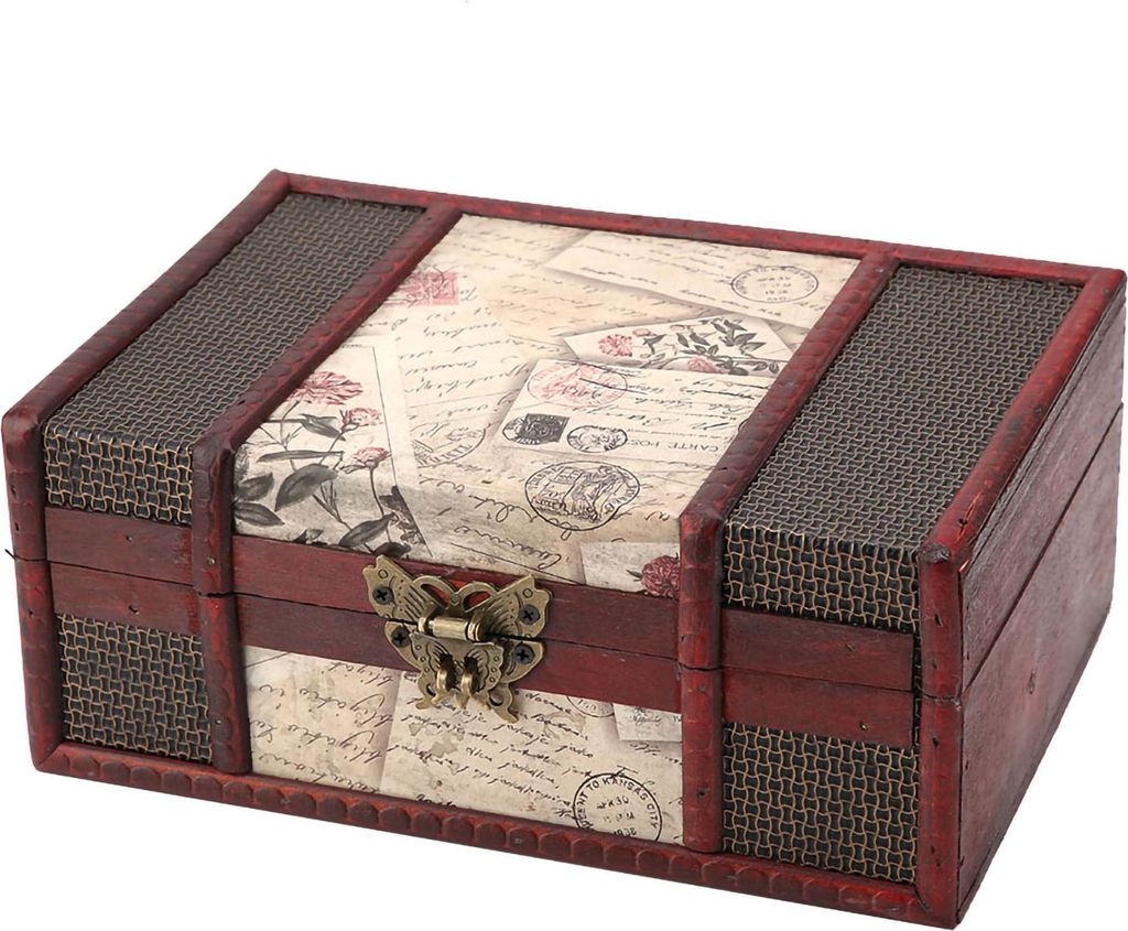 Vintage Wooden Storage Box Small Size Book Jewelry Storage Box Organizer (#3)