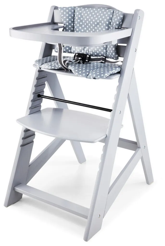 Seggiolone Legno Grigio WOODY Moby-System: Eleganza e Funzionalità