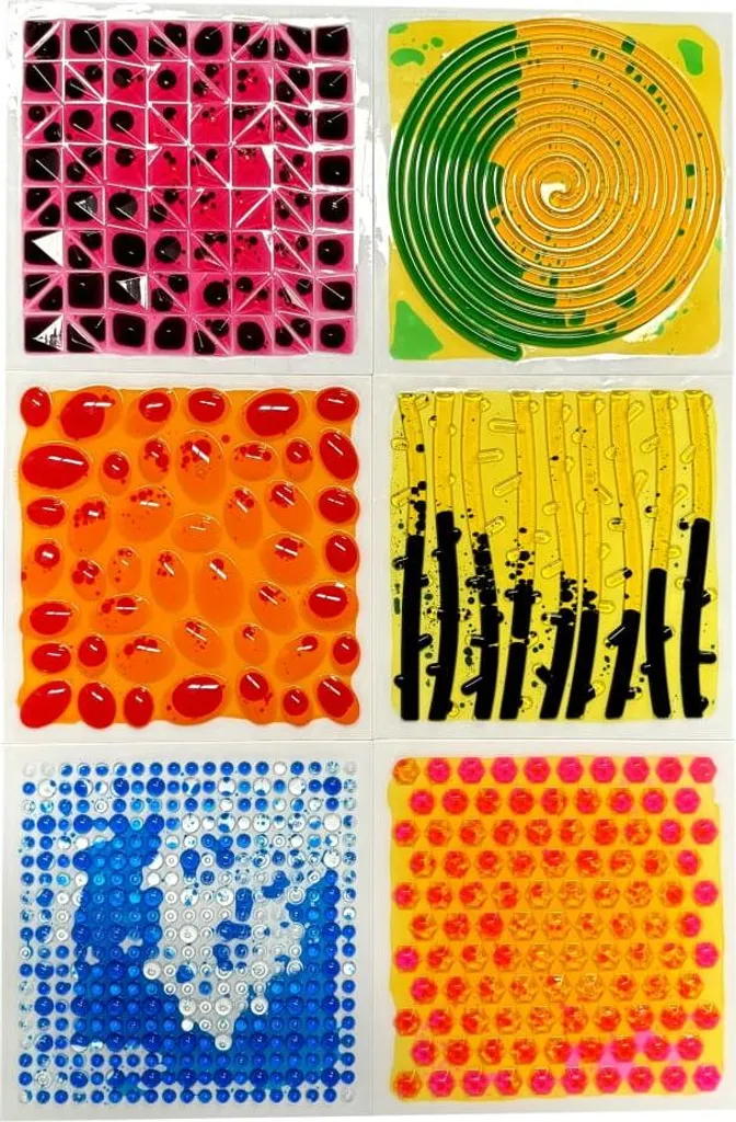 Dalle de Sol Sensorielle Tullo 6 pièces pour Éveil et Motricité 30 cm - 2