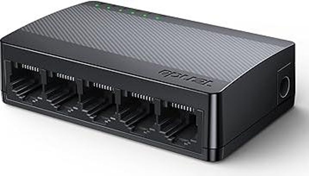 Tenda SG105 LAN Switch 5 Port Gigabit Switch Mini Netzwerk Switch, LAN Hub, LAN Verteiler (Plug-and-Play Ethernet Switch, Lüfterlos, Unmanaged, Sc...