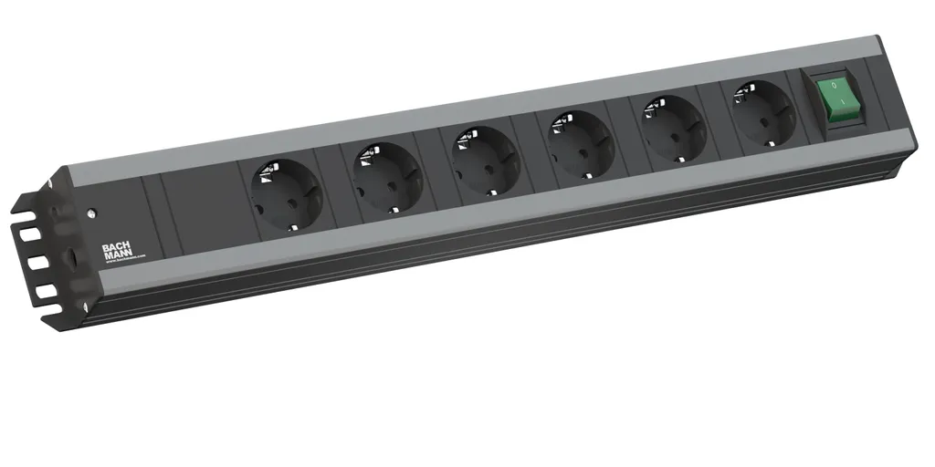 Solution d'Alimentation pour Bureau 6 Prises et Interrupteur BACHMANN - 5