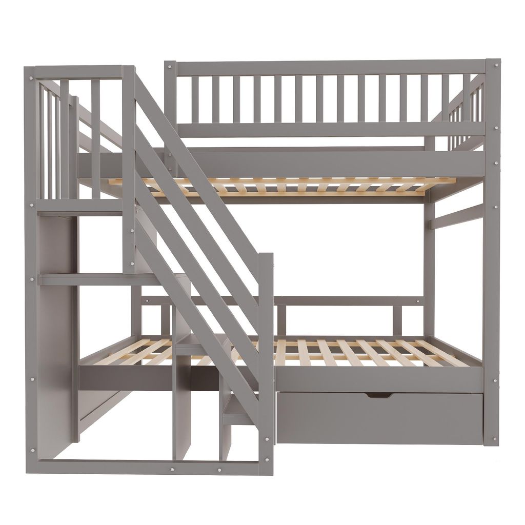 okwish Etagenbett 140x200 mit Leiter und Hohem Produktbild 