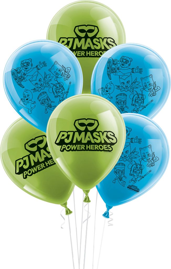 PJ MASKS Latexballons Set 25 cm 10 Stk Luftballons mit Produktbild 