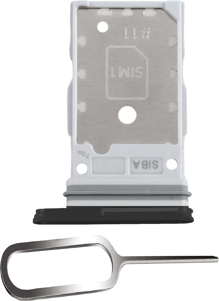 Samsung Galaxy S24 / Plus 5G Sim Karten Halter Tray Adapter Fach Stecker Slot Nadel Pin Dual Onyx Black