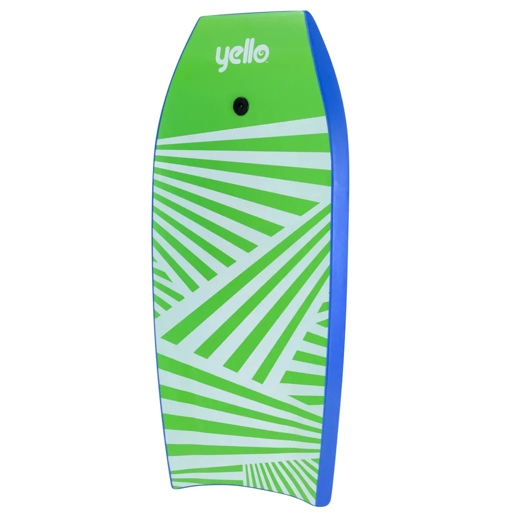 Bodyboard 41'' ZigZag Haute Performance - Slick Bottom Bleu et Vert