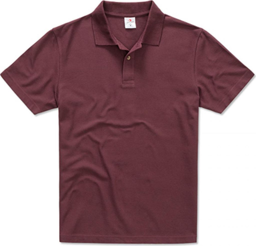 Stedman ST3000 | Herren Poloshirt-Piqué 100 - Farbe: Burgundy Red - Größe: M