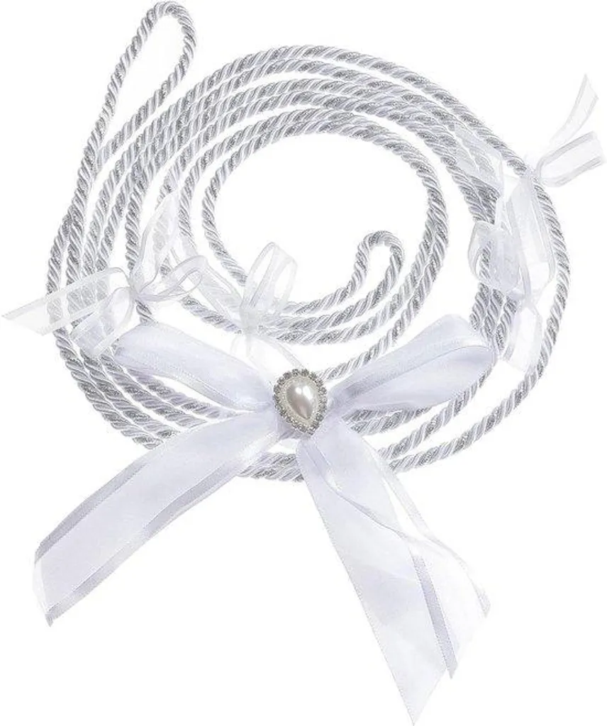 Cordon de mariage blanc 150 cm : lien robuste pour handfasting réussi