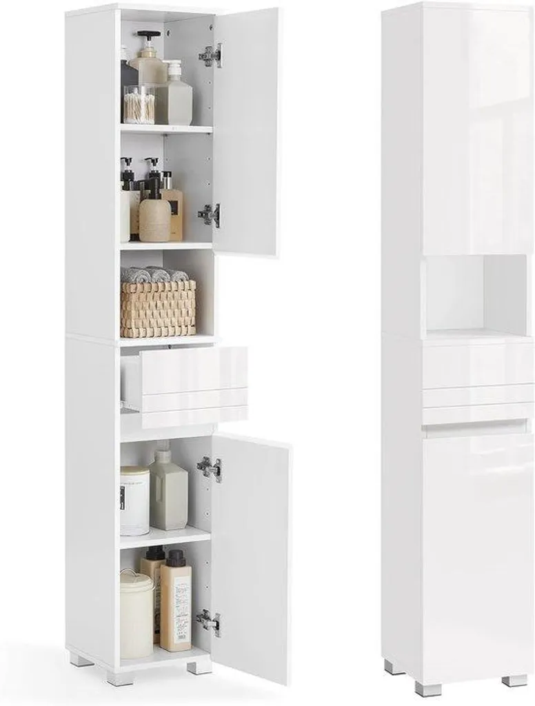 Armoire murale avec miroir intégré - Placard de rangement 2 portes