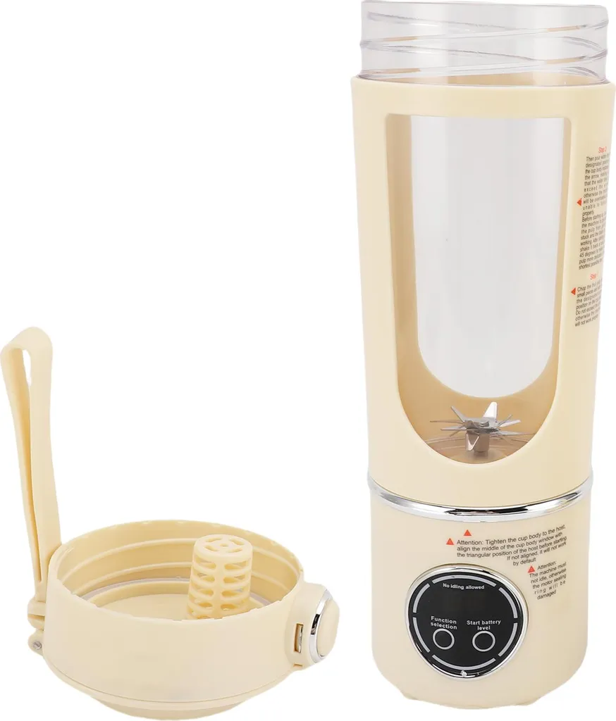 Mixeur de fruits 12 lames 700 ml puissant 7,4 V autonomie longue durée
