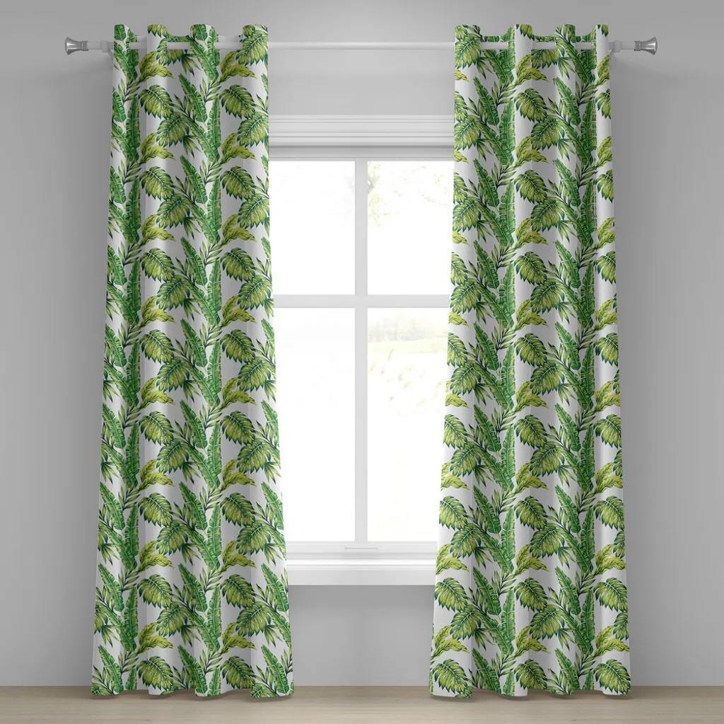 Rideaux décoratifs forêt tropicale 280x175 cm pour salon et chambre