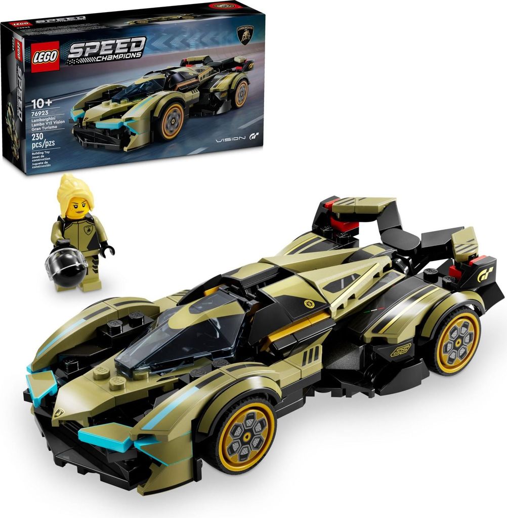 LEGO Speed Champions – Lamborghini Lambo V12 Vision GT Supersportwagen | Sammlermodell & Rennwagen-Spielzeug für Kinder & Erwachsene - 76923 2...