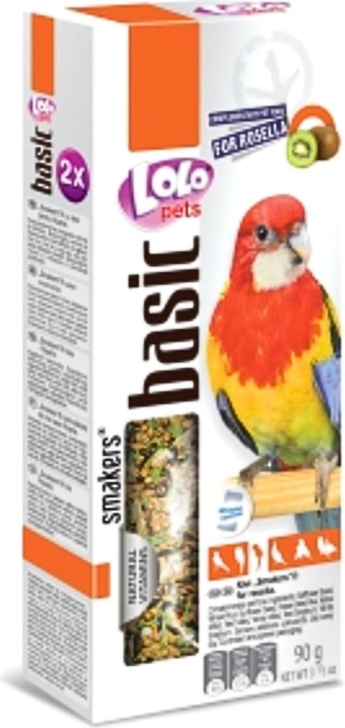 LoLo Pets Kiwi-Snacks für Rozelia 90g (2x45g) - Natürlicher Genuss für Papageien
