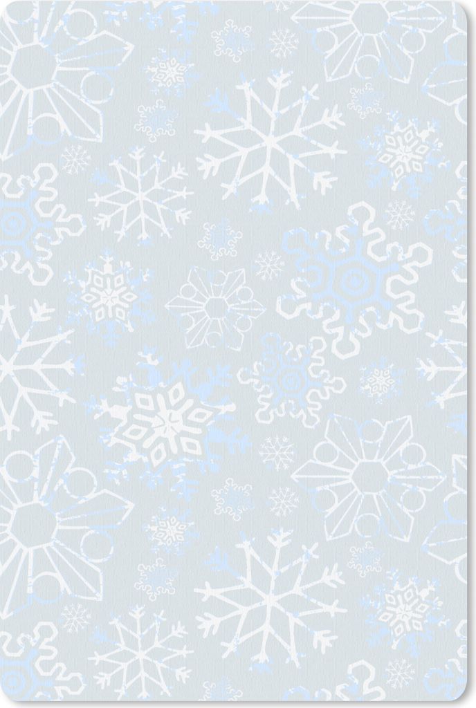 MuchoWow Mauspad Mousepad Winter - Schneeflocke - Design 40x60 cm - Mousepads - Maus Mat - Pad - Mausunterlage - Schreibtisch Accesoire